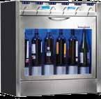 Le permite dispensar el vino de manera unitaria mediante la programación de las dosis, así como preservarlo de la oxidación natural gracias a la sustitución del oxígeno por argón o nitrógeno,