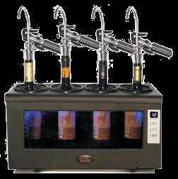 Climatizadores Dispensadores CAVE VINUM WD-1CV Θ Dispensador de vino unitario. Θ Únicamente grifo. Θ Se sirve con siete cápsulas de nitrógeno.