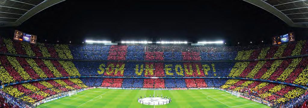 BENVINGUT AL CAMP NOU La casa del Barça és el Camp Nou, un Estadi de 5 estrelles i un símbol emblemàtic de la ciutat de Barcelona.