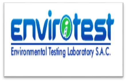 las muestras tomadas en campo, es el laboratorio Environmental Testing