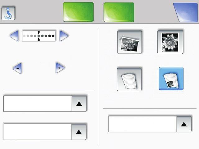 Uso de los botones de la pantalla táctil LCD En la siguiente sección aparece información sobre cómo desplazarse a través de las distintas pantallas.