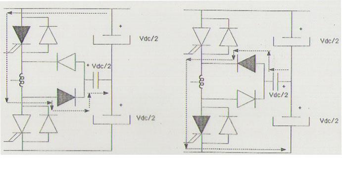 Amortiguador de condensador único, carga inicial del condensador cuando la operación del