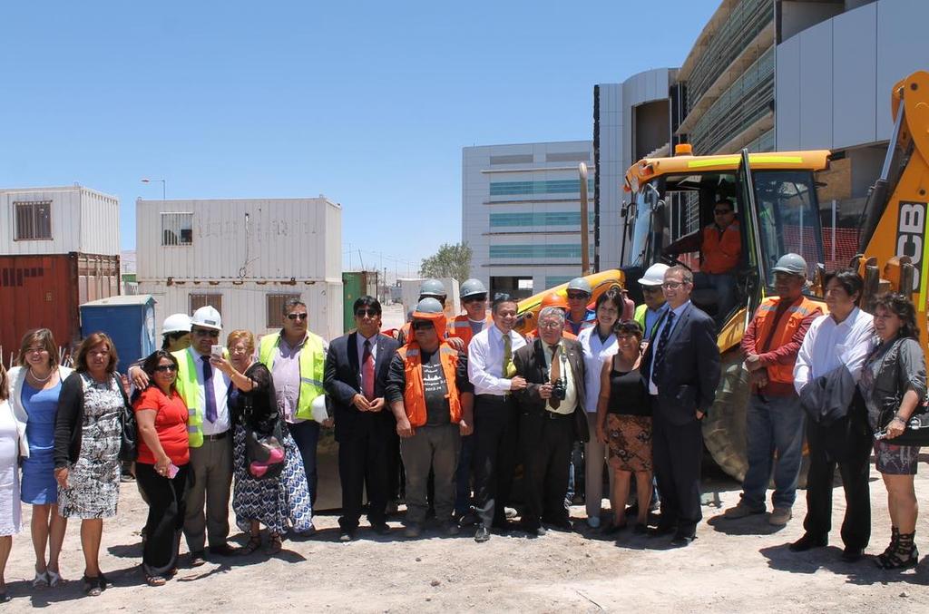 PLAN NACIONAL DE INVERSIONES Ministra de Salud y Director del Servicio de Salud de Antofagasta encabezan ceremonia de reinicio de obras de Hospital de Calama.