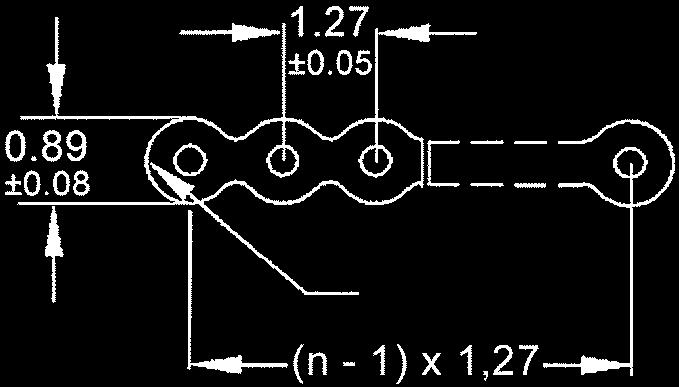 Sub-D SEK para terminación por desplazamiento del aislante Identificación contactos referencia Ilustración Dimensiones en mm gris tipo UL AWM 2651 CSA gris (100 pies) 1 100 m 4 (328 pies) 6 09 18 006
