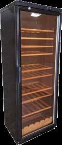 El interior del frigorífico es liso y no acumula suciedad. Fácil limpieza. roble natural para vino.