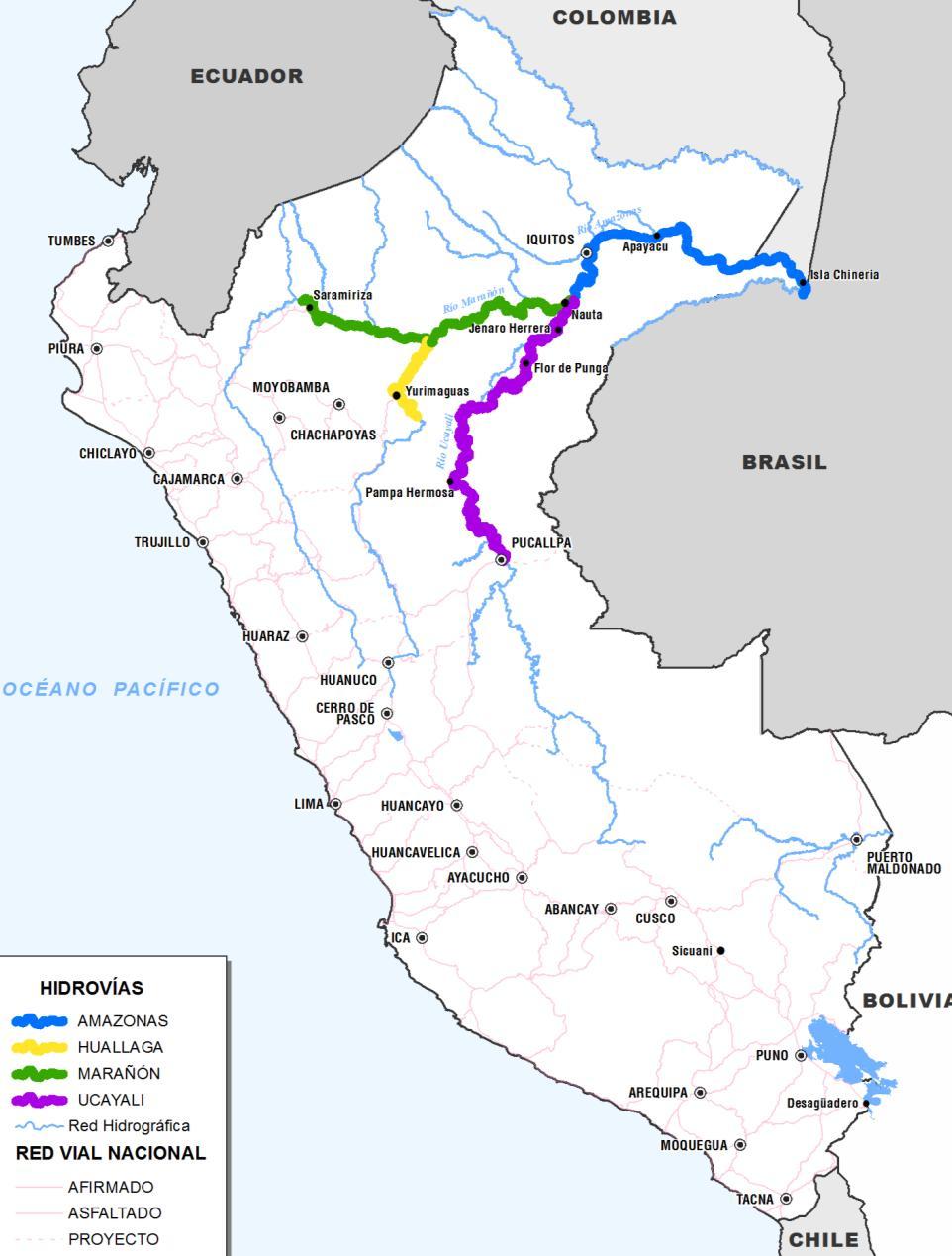 OBJETIVO GENERAL Desarrollo del Sistema Hidroviario de la Amazonía para mantener la navegación en condiciones seguras los 365 días del año, en los Ríos Ucayali, Huallaga, Marañón y Amazonas.