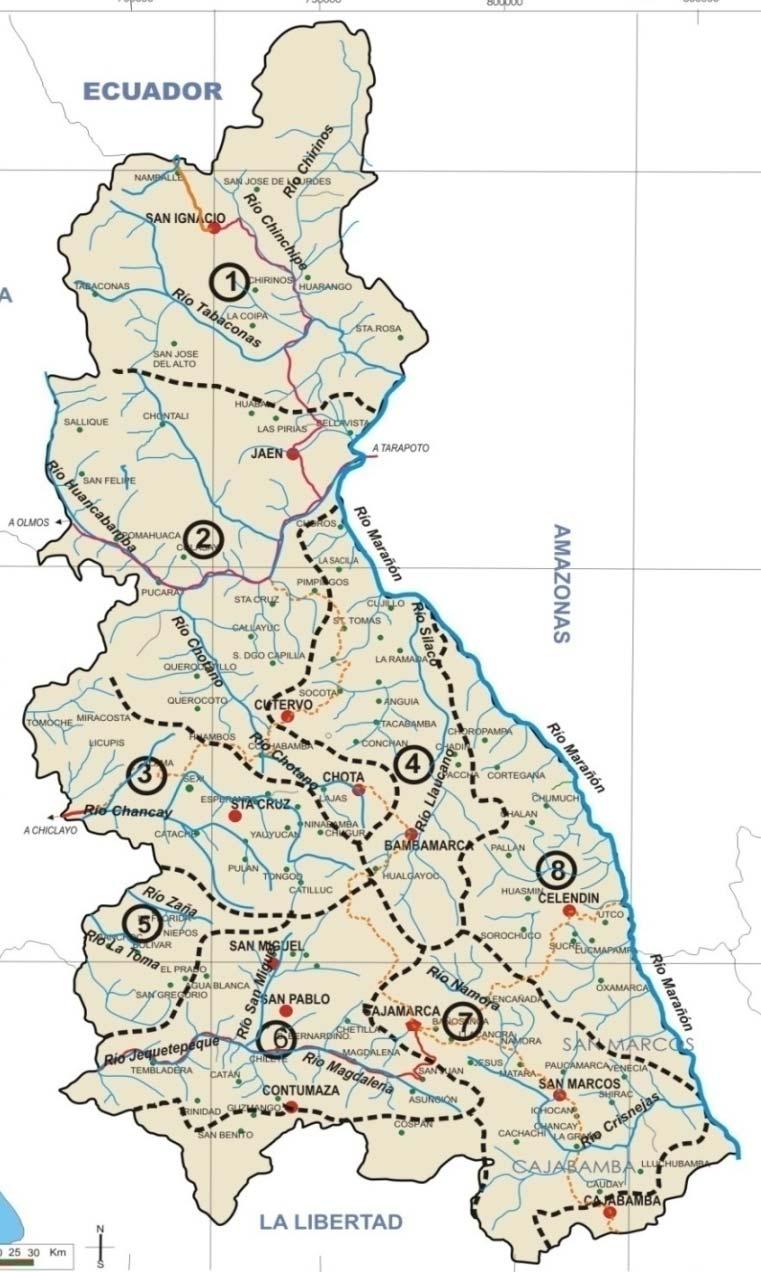 POTENCIAL HIDRAULICO IDENTIFICADO Posibles Central Hidroeléctricas Central Hidroeléctrica Cumba 1.Ubicación = Cumba 2.Regiones = Amazonas- Cajamarca 3.Capacidad = 825 MW 4.