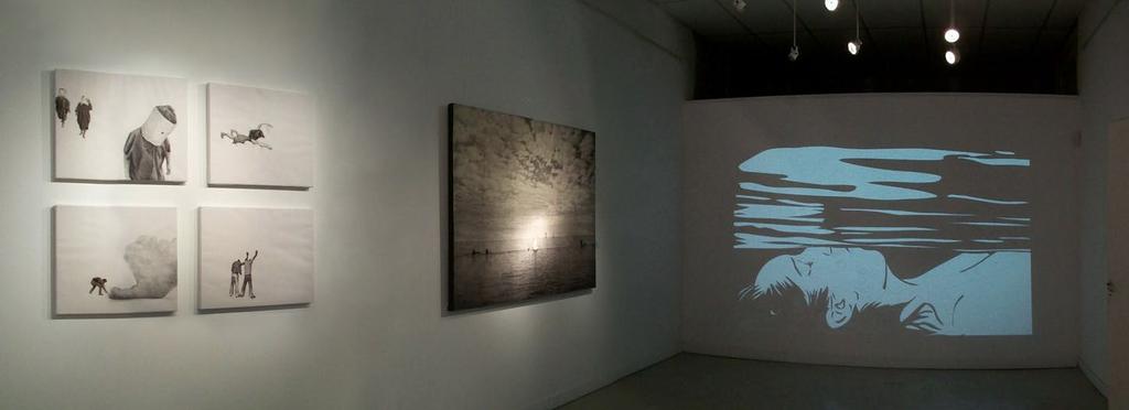 Vista de la exhibición Outgraphy Galería Pabellón