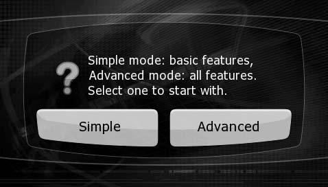 c "Simple mode" o "Advnced mode" pueden cmirse más delnte.