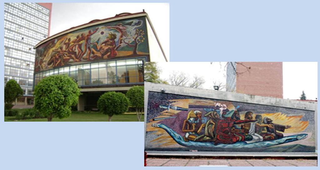 Figura 10: Facultad de Ciencias y murales de Chávez Morado.