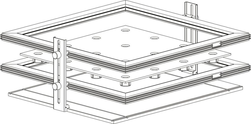 12.1 TIPOS DE TABLEROS DISPONIBLES Se pueden usar dos tipos de tablero de agujeros. 12.1.1 LE 8820 Se acopla en el interior de un marco de actividad.