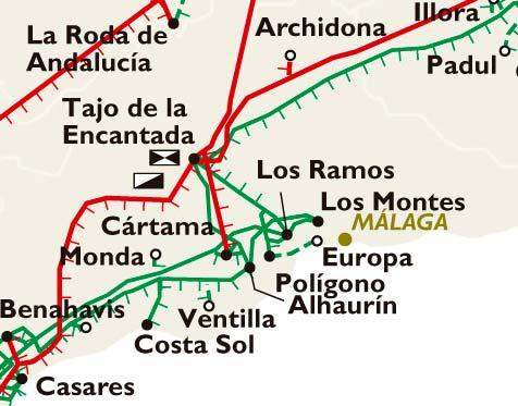 La subestación de Cártama (Málaga) es uno de los elementos más importantes de la red de transporte de Andalucía para