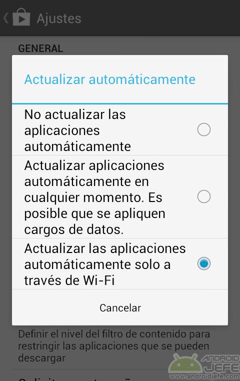 Actualizar App Automáticamente en Android Para configurar las actualizaciones automáticas de todas las aplicaciones en su dispositivo móvil, siga estos pasos: Se abre la aplicación Google Play Store.