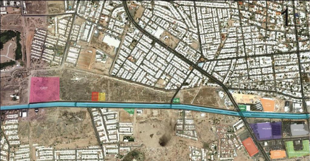 Se eligió una zona urbana y otra suburbana del Municipio de Hermosillo, más específicamente área oeste y la salida noreste de la ciudad respectivamente,