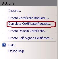 clic en los certificados de servidor para generar la ventana del certificado, tal y como se muestra en de esta imagen. 4.