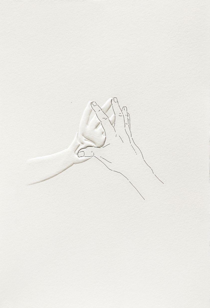 Apipakótene (The other hand) drawing and hand
