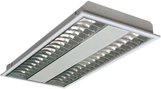ACAMAR LED Datos técnicos Luminaria LED para empotrar en cualquier techo normalizado. Armazón fabricado en chapa de primera calidad, desengrasada, fosfatada y termoesmaltada blanca.