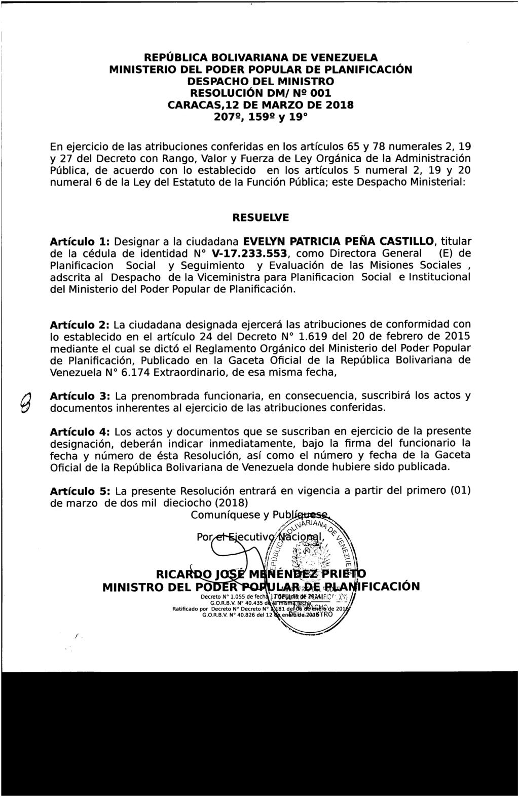 440.410 GACETA OFICIAL DE LA REPÚBLICA BOLIVARIANA DE