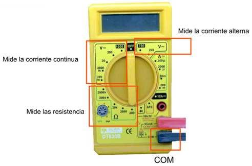 MULTIMETRO DIGITAL : PRECAUCION Antes de usar el aparato, inspeccione los punteros de medición, conectores y compruebe si hay grietas, o algún tipo de desperfecto en el aislamiento.