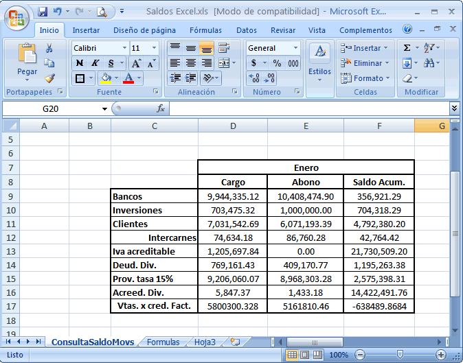 Cada vez que realicemos cambios o capturemos en el sistema de SuperCONTABILIDAD, al entrar a nuestra hoja en Excel, tenemos que escoger la opción actualizar para que los cambios realizados se generen