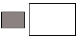 ACTIVITAT Mesura amb un regle els costats dels quadrats anteriors i calcula les seves raons de proporció. Si mesures els quadrats veuràs que el primer fa 3 cm x 2,1 cm i el segon 5,4 cm x 4,4 cm.