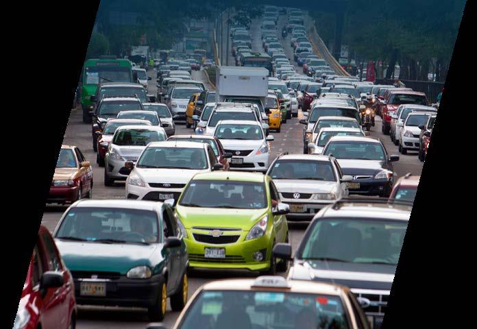66% de Congestión Vial La CDMX tiene el mayor tráfico a nivel mundial, con millones de horas perdidas,