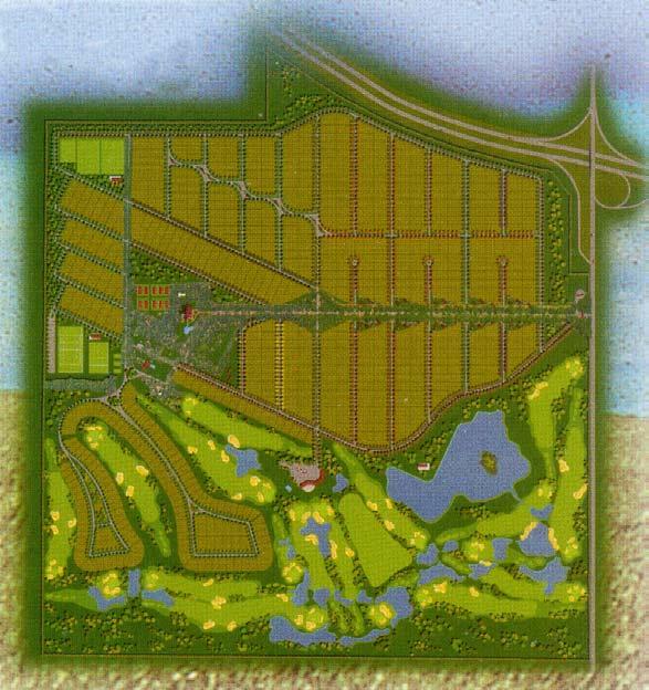 El resto de la Superficie (el 60% restante) incluye actividades lúdicodeportivas con un campo de Golf de 18 hoyos, un lago de 7 hectáreas, 14 pistas de tenis y paddle, 3 canchas de fútbol, así como