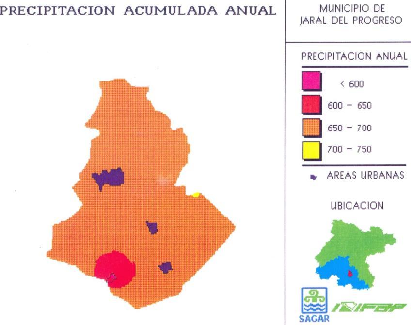 Figura 60. Estimación de Suelos Profundos y Someros en el municipio de Jaral del Progreso, Gto. Fuente: García et al. (1996b). Op. cit., p. 33. 8.2.