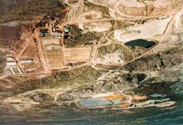 COMPLEJO MINERO FABRIL SAN RAFAEL Sito en la ciudad de San Rafael, Provincia de Mendoza, cuenta con una dotación de 65 agentes y con una capacidad nominal de producción de concentrado de uranio de