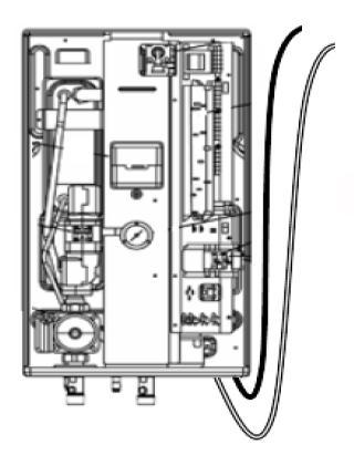 2. Conexión Junto con la interfaz, se suministra un cable con los correspondientes conectores para su conexión con el sistema Aquarea sin necesidad de más accesorios.