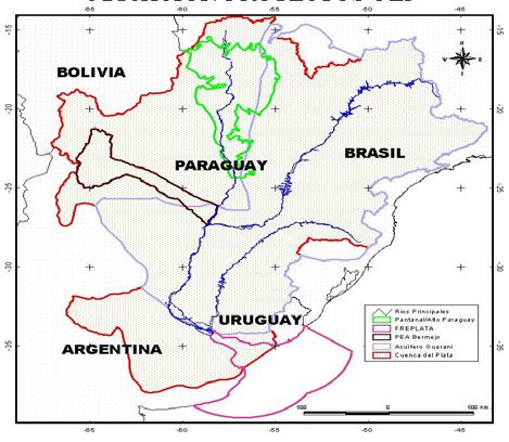 Escalas de Acción Desafios para diálogos y acuerdos 1 5 6 2 3 4 1. Bermejo (123.000 km2): IWRM, high erosion and sediments in a basin with different ecosystems. 2. Pantanal (496.