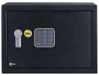 5mm) y puerta calibre 11 (3mm) Yale electronic safe mini Has an electronic lock with over 100,000 combinations The reset button is inside the safe locks temporarily if the wrong code is typed 3 times