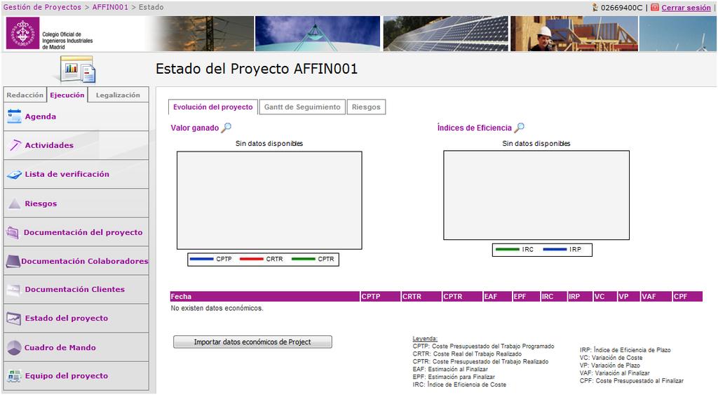 Creación de un proyecto Breve paseo por la Plataforma: Portal de Proyecto.