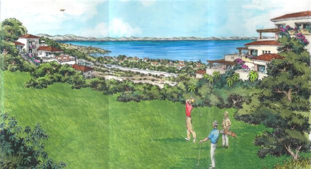 II. Desarrollo turístico integral (golf, hotel y residencias) UE7: Se propone desarrollar una unidad nueva en la zona poniente del lago, que incluya una renovación de