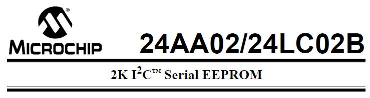 CU11 24LC02B(I2C 2K EEPROM) Memoria EEPROM de 2Kbits en arreglo de 265 x 8.