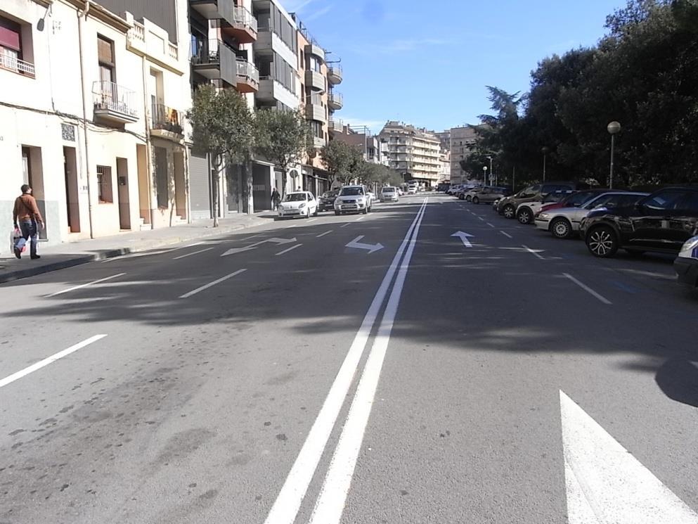 Estat actual del carrer Agustí Vinyamata, entre el passeig de la Muntanya i el carrer Girona