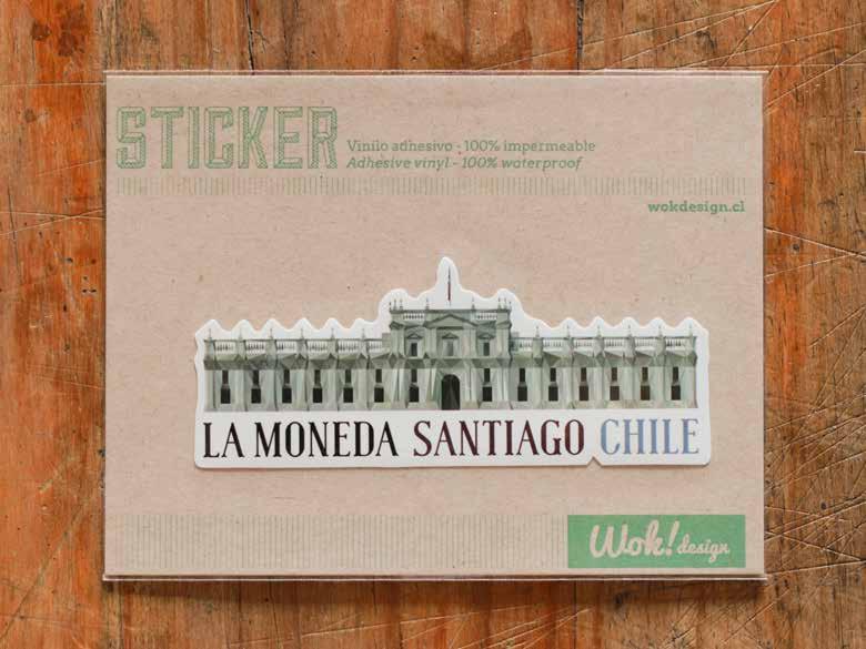 STICKER Sticker La Moneda Ilustración: Paz Sargent.