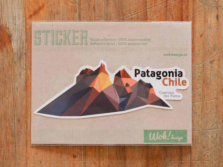 STICKER Sticker Cuernos del Paine Ilustración: Paz Sargent.