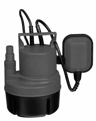 SERIE: XKS-P Electrobombas sumergibles de achique 6 75 max. (l/min) Electrobombas sumergibles para bombeo de aguas de drenaje que no contengan sólidos en suspensión.
