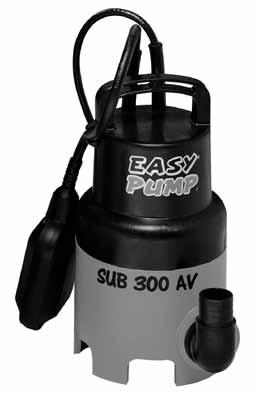 SERIE: SUB-V Electrobombas sumergibles de achique 9 220 max. (l/min) Electrobombas sumergibles para bombeo de aguas sucias con sólidos en suspensión hasta 30 mm.
