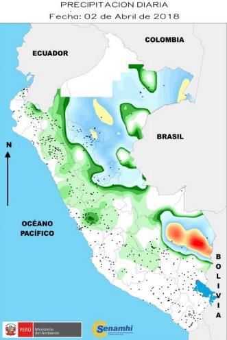 Región San Martín soportó por segundo día consecutivo las lluvias más significativas del país Por segundo día consecutivo, varios distritos situados en diversas provincias de la región San Martín
