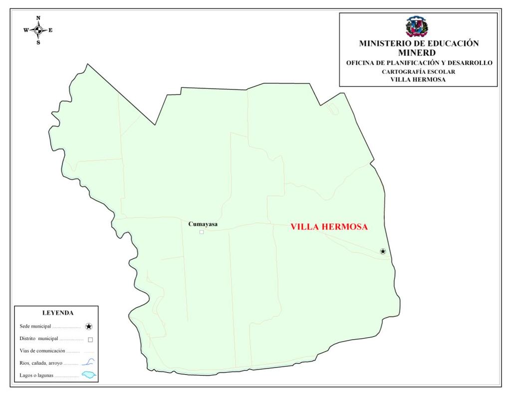 Municipio Villa Hermosa Caracterización general SECTOR Planteles Aulas Centros Secciones Docentes Matrícula