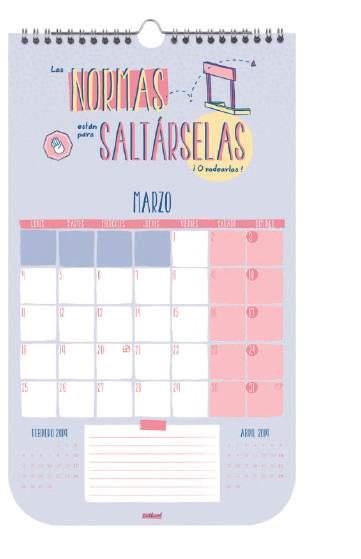 DIY FAMILIAR Incluyen pegatinas Calendario de pared de espiral doble con pieza para