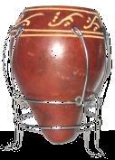 8012) Mate cerámica con posamate de metal (cod.8014) Mate cerámica forrado en cuero (cod.