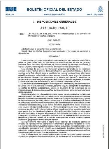 Directiva 2007/2/CE del Parlamento Europeo y del Consejo del 14 de marzo