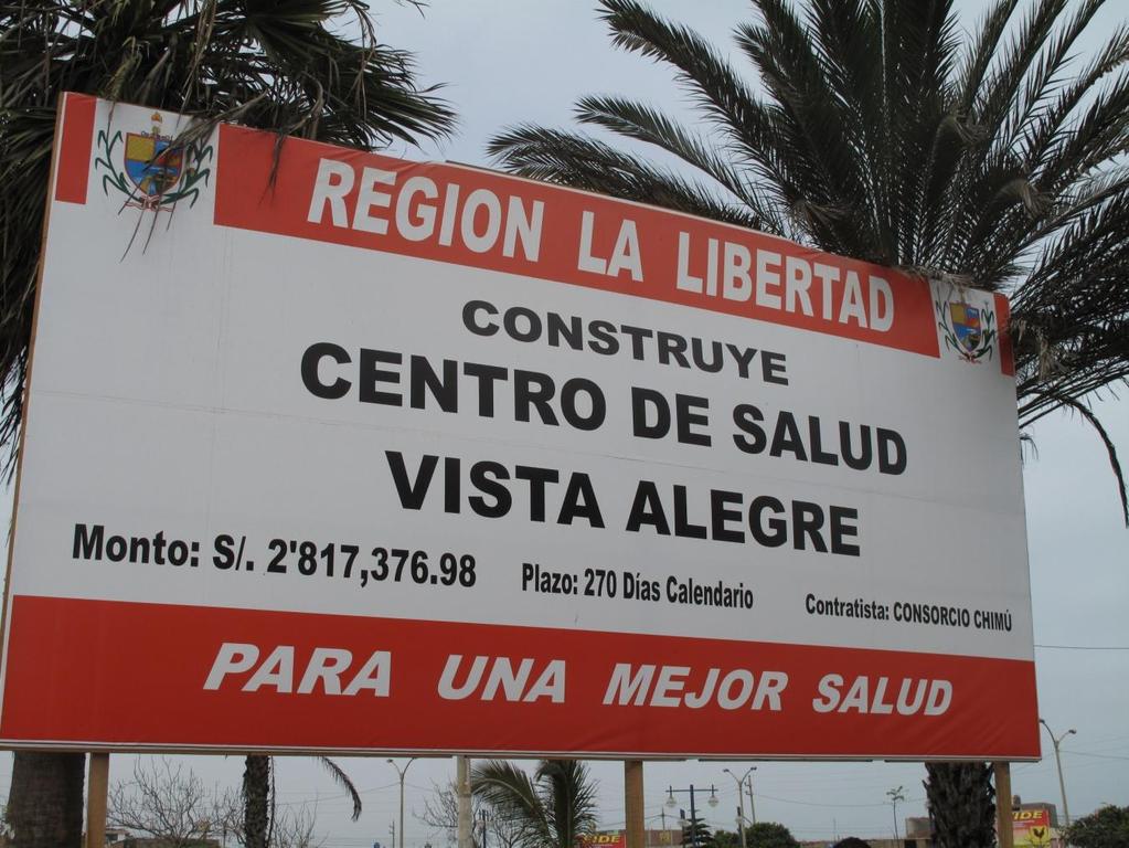 4. MEJORAMIENTO DE LOS SERVICIOS DE SALUD DEL CENTRO DE SALUD VISTA ALEGRE.