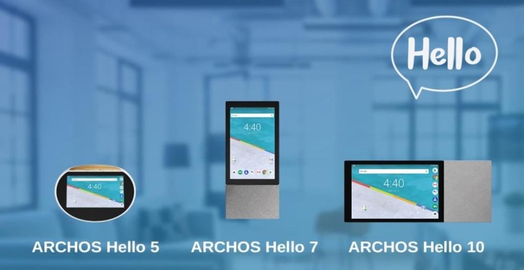 ARCHOS Hello activa la IA, muestra y gestiona todo, en cualquier lugar de la casa, tan sólo preguntando Envíos a partir de finales de septiembre, desde 129 28 de agosto de 2018 ARCHOS, la empresa