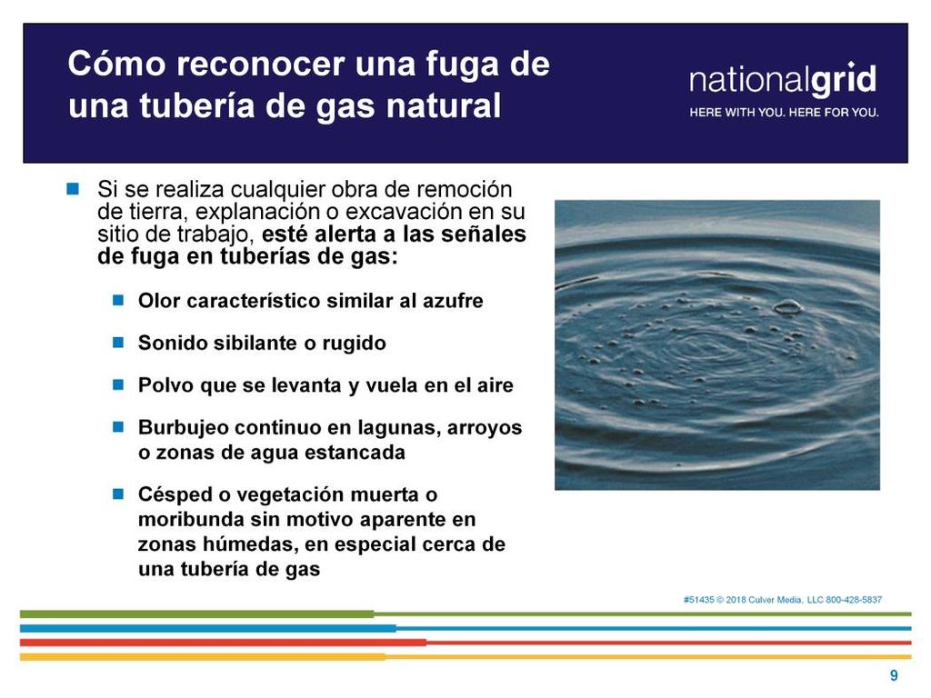 Cómo reconocer una fuga de una tubería de gas natural. Es importante conocer las señales de advertencia.