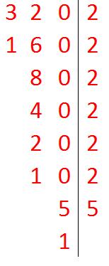 27. Escriu tres factoritzacions per al nombre 320 que incloguen el factor 2. 320 = 2 2 5 5 320 = 2 2 4 10 320 = 2 4 8 5 14 320 = 2 6 5 28. A quin nombre corresponen aquestes factoritzacions?