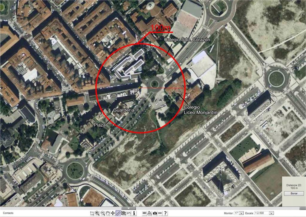 3. ESTUDIO DE ZONAS SENSIBLES ( ANEXO 2 ) La estación se encuentra ubicada en la Calle Aoiz, Nº5 (CT PAMPLONA ESTE), en el municipio de Pamplona.
